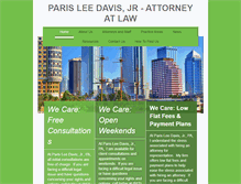 Tablet Screenshot of parisleedavis-law.com